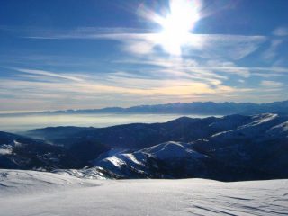 Controluce con le Marittime sullo sfondo
