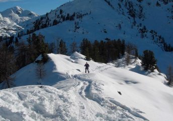 arrivando alla vetta