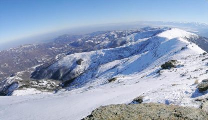 Itinerario discesa dalla cima