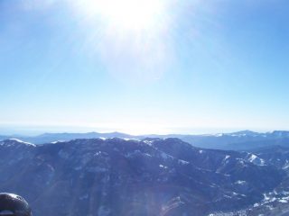 il mare visto dalla cima