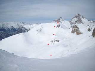 Uno sguardo verso la prima discesa