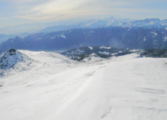 Vallone di discesa dall'anticima