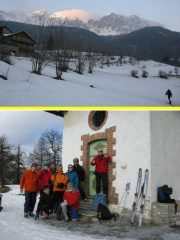 alla partenza e in punta