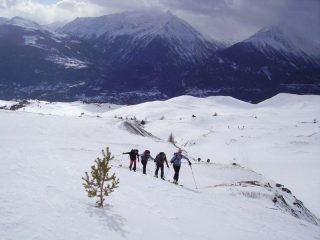 quando in salita si pensava ancora ad una bella giornata...