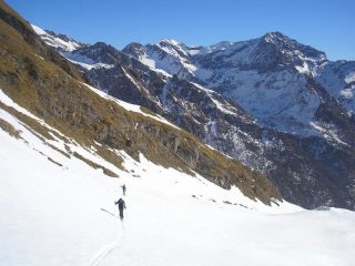 in salita verso il colle