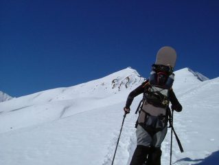 paolo in salita verso la cima