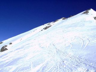 La cima vista dal colle