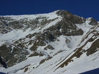 l'itinerario visto dal basso, da grange Sela