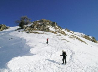 Salendo alla Punta dal colle di Lausa Bruna