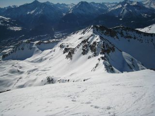 La cresta percorsa