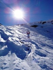 Canale placcato prima della vetta