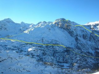 L' itinerario dell' anello dell' Ivertaz.