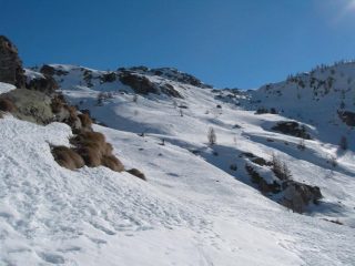 nel traverso sopra al salto