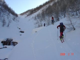 Entrando nel Vallone di Almiane