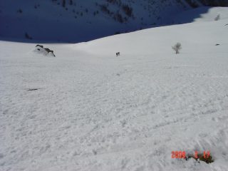 Scendendo sui pendii intermedi