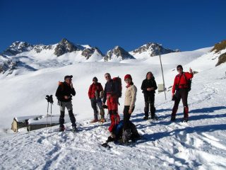 foto di gruppo al Colle del Preit