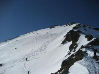 pendio sotto la punta