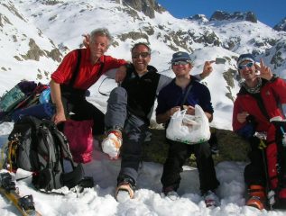 Sci alpinisti in allegria