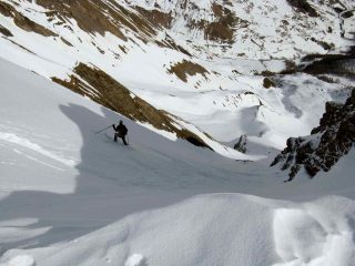 in discesa dall'alto