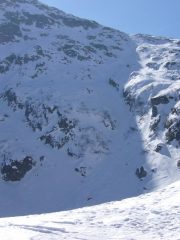 canalino sotto l'anticima