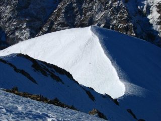 La Pianard vista dalla vetta