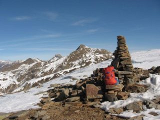 La vetta con Mombarone e M. Mars