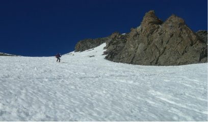 discesa sotto la punta