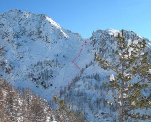 l'itinerario visto dalla Leretta