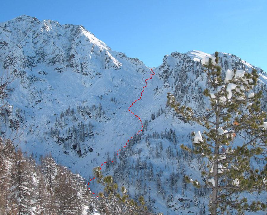 l'itinerario visto dalla Leretta