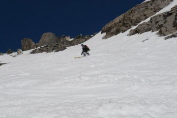 Chiara in discesa