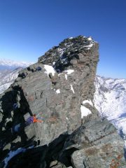 Ultimo tratto di cresta dall'anticima nord