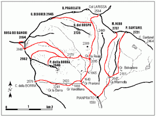 mappa itinerario