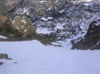 Ingresso del canalino inferiore (in discesa).