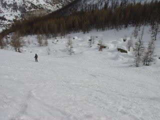 Canale verso Les Boussardes
