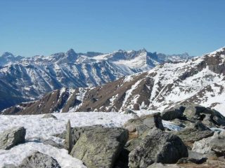 Chersogno e Pelvo d'Elva dalla Garitta Nuova