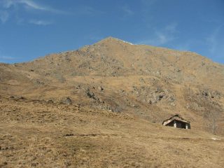 Il versante e cresta di salita