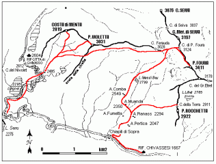 mappa itinerario
