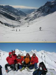 pendio di salita e foto di vetta