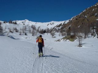 in salita nel vallone