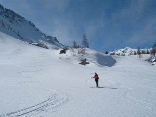 in discesa