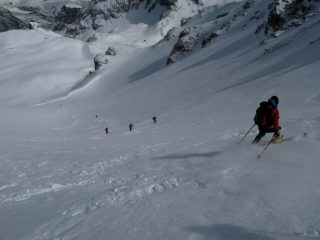discesa dal Colle Villadel