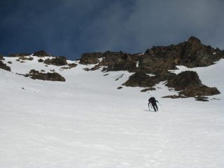 Il ripido pendio finale