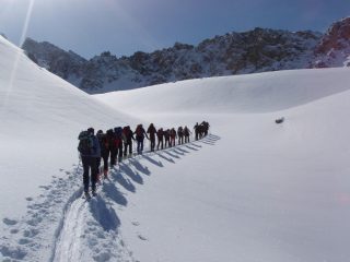Il gruppo in salita