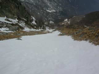 Parte inferiore del canale inferiore vista dall' alto.