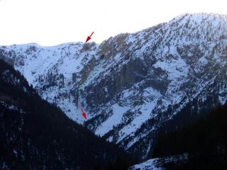 In verde il ramo destro,in rosso quello classico.