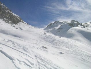 arrivo al colletto a sinistra del Passo Gardetta