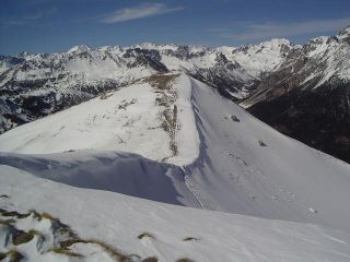 avoro del vento sotto Punta Mulattiera