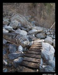 ponticelli di legno alla partenza da Balmarossa