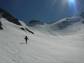 Il vallone sopra il bivacco
