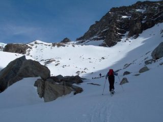 la parte superiore del vallone